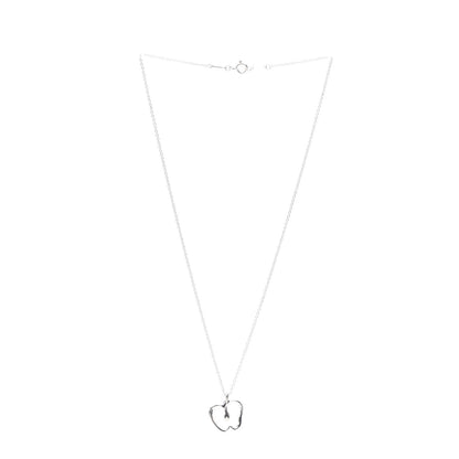 Tiffany Sterling Silver Elsa Peretti Apple Pendant Necklace 3 of 7