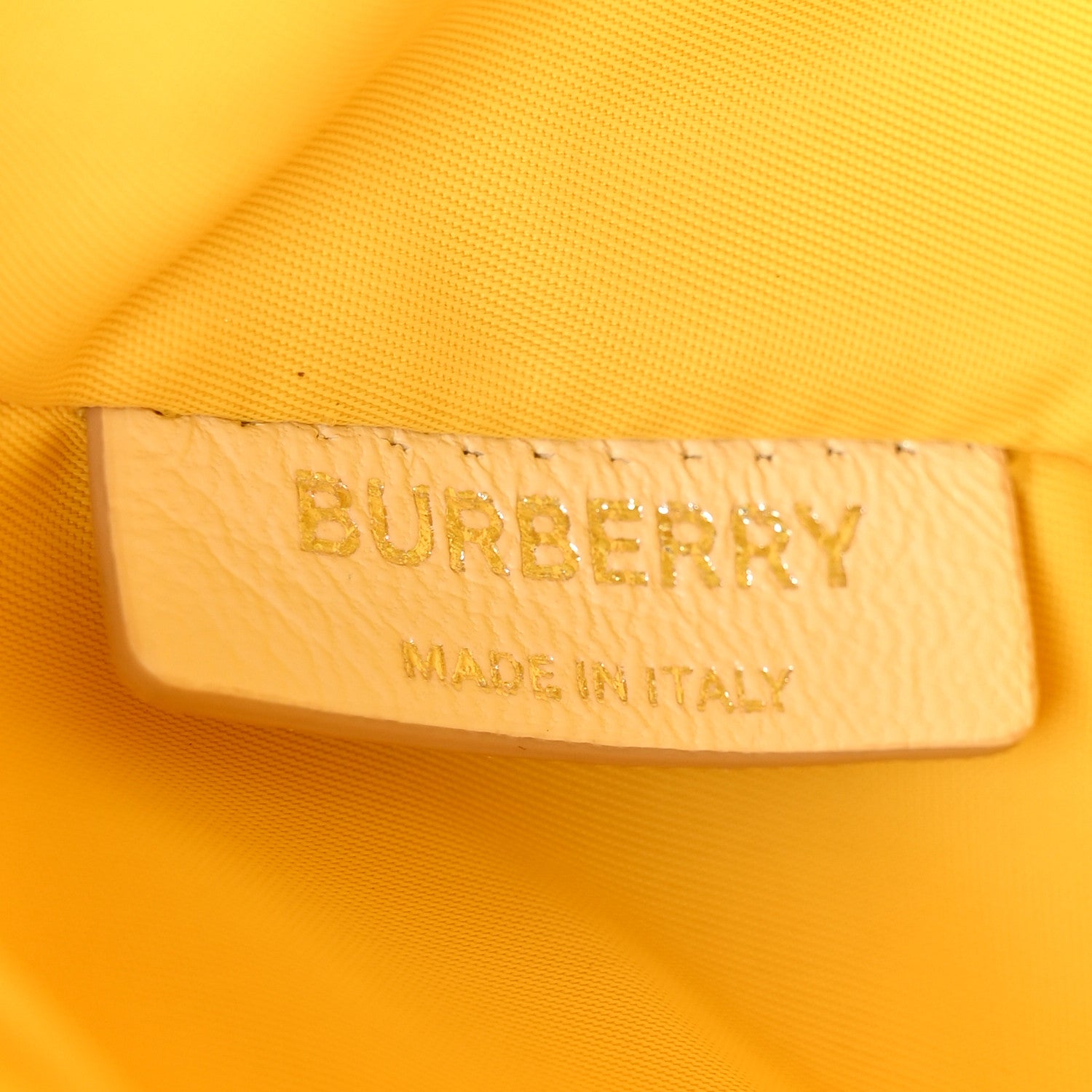 Burberry Lambskin Quilted Small Crescent Lola Bag Pale Vanilla 7 of 15
