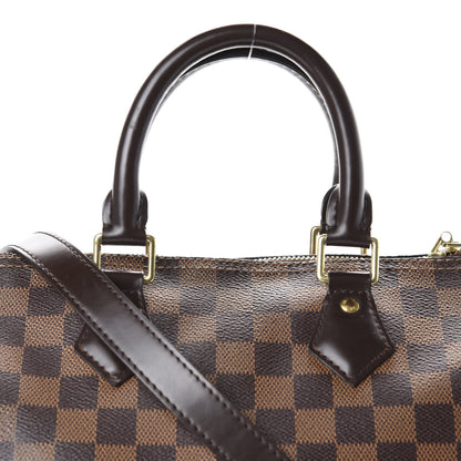 Louis Vuitton Damier Ebene Speedy Bandouliere 25 12 of 12