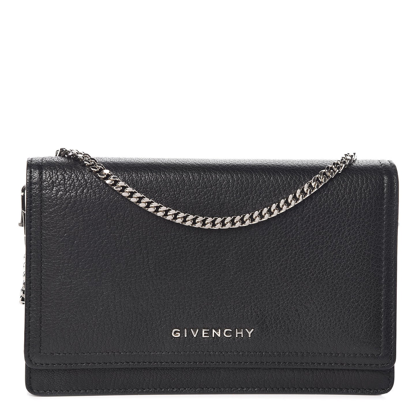 Sugar Goatskin Pandora Chain Wallet Black