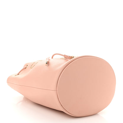 Chanel Caviar Deauville Drawstring Bucket Bag Light Pink 4 of 11