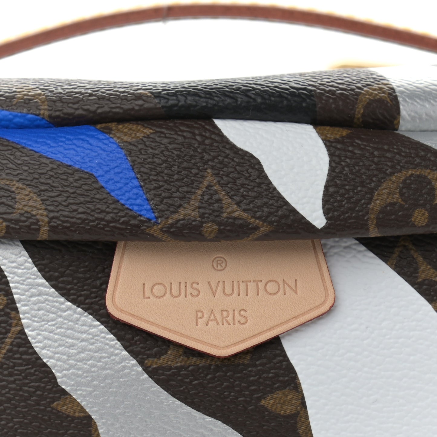 X LOL Monogram Bumbag Blue Silver