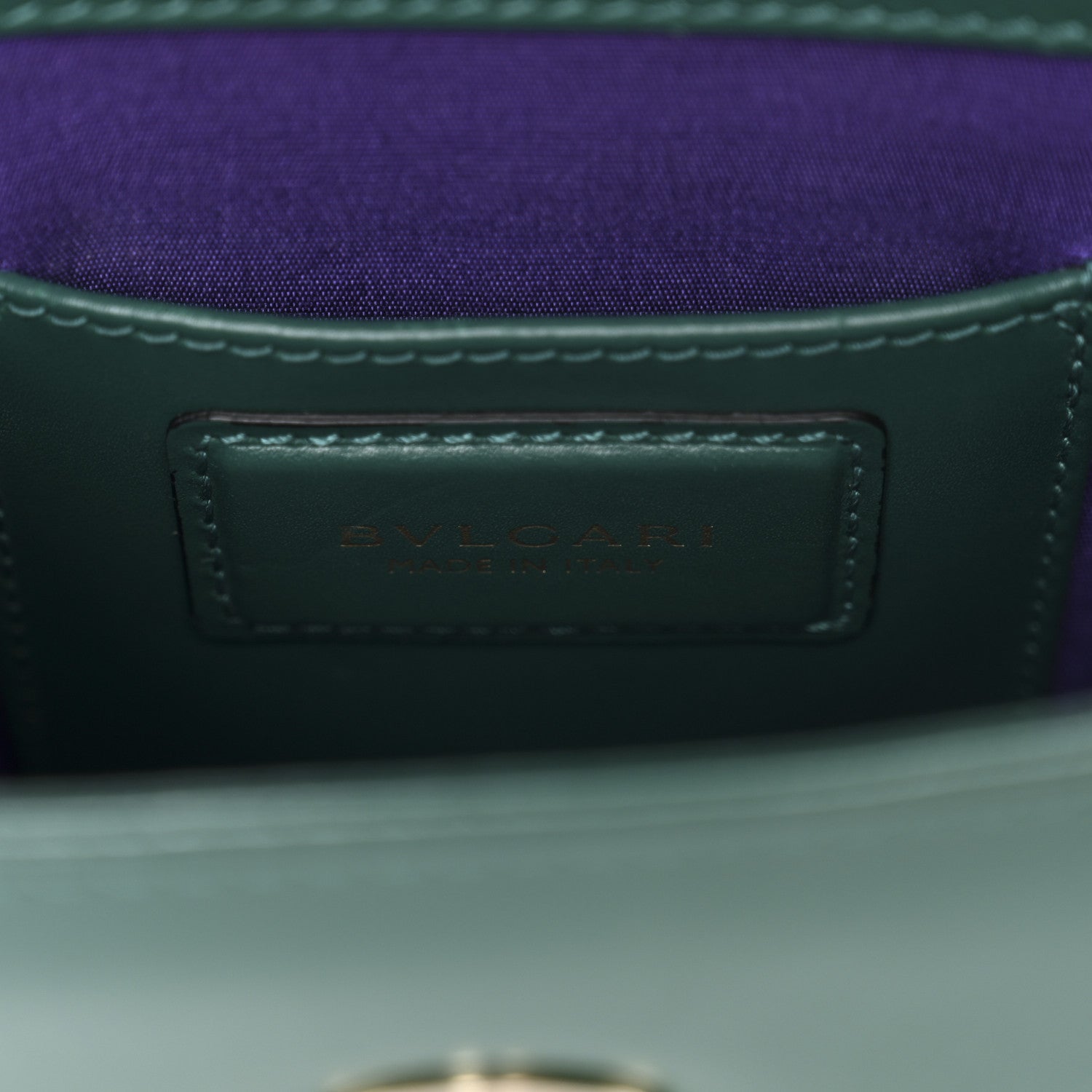 Bulgari Calfskin Small Serpenti Forever Snake Strap Crossbody Bag Emerald Green 6 of 11