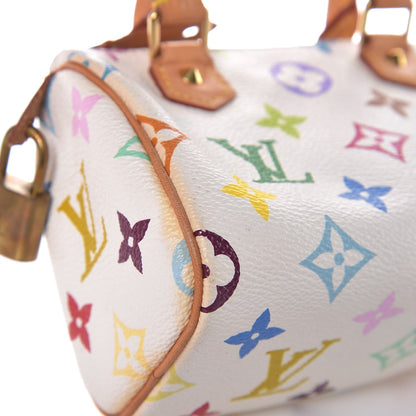 Louis Vuitton Monogram Multicolor Mini Sac HL Speedy White 5 of 9