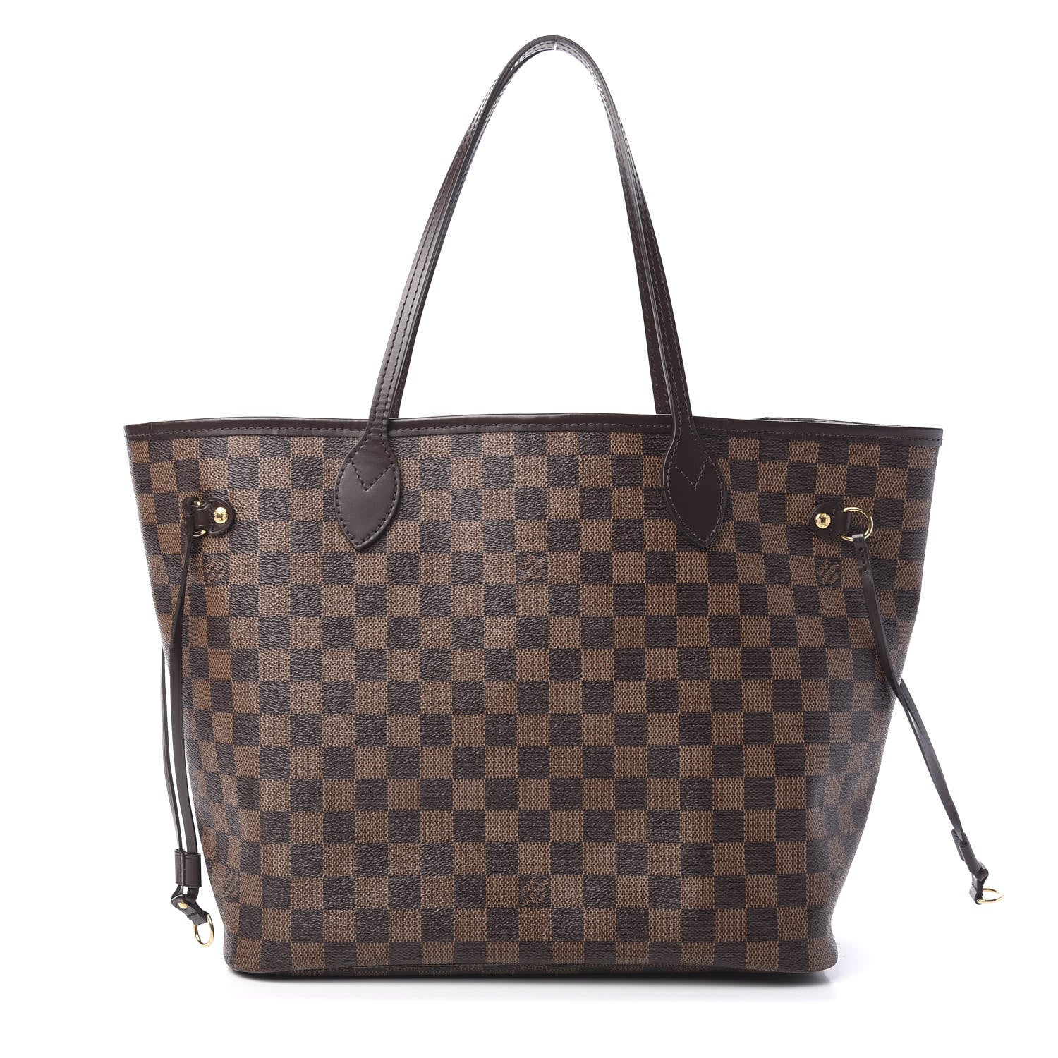 Louis Vuitton Damier Ebene Neo Neverfull MM Rose Ballerine 1 of 9