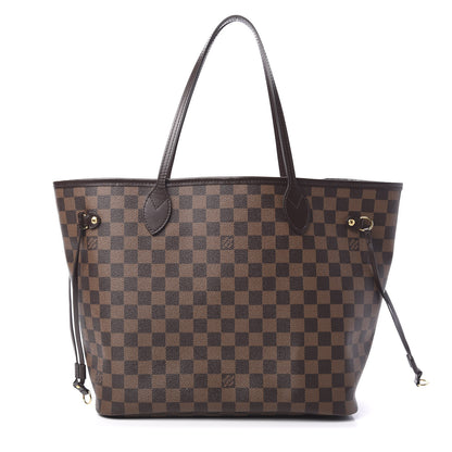 Louis Vuitton Damier Ebene Neo Neverfull MM Rose Ballerine 1 of 9