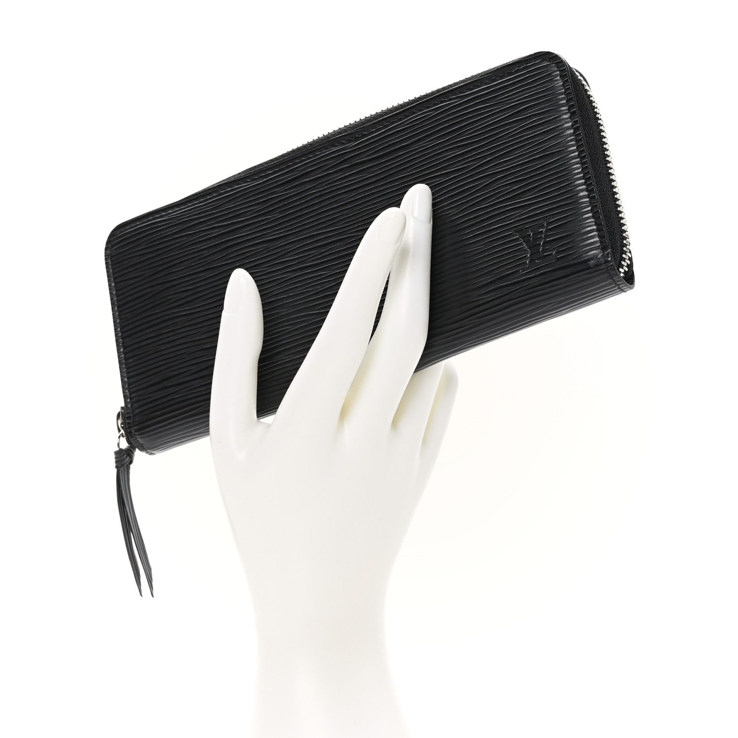Louis Vuitton Epi Clemence Wallet Black 2 of 9