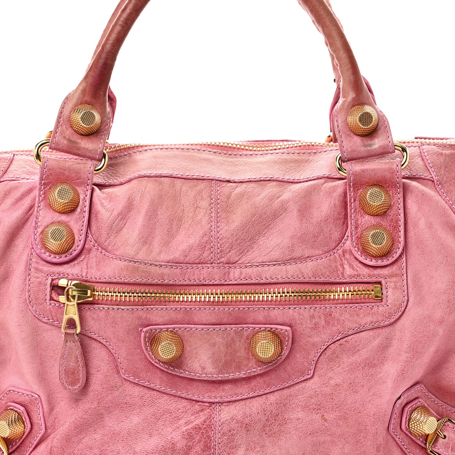 Balenciaga Agneau Giant 21 Gold Hardware Work Bubblegum 8 of 10