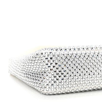 Prada Satin Crystal Mini Re-Edition 2000 Bag White 8 of 9