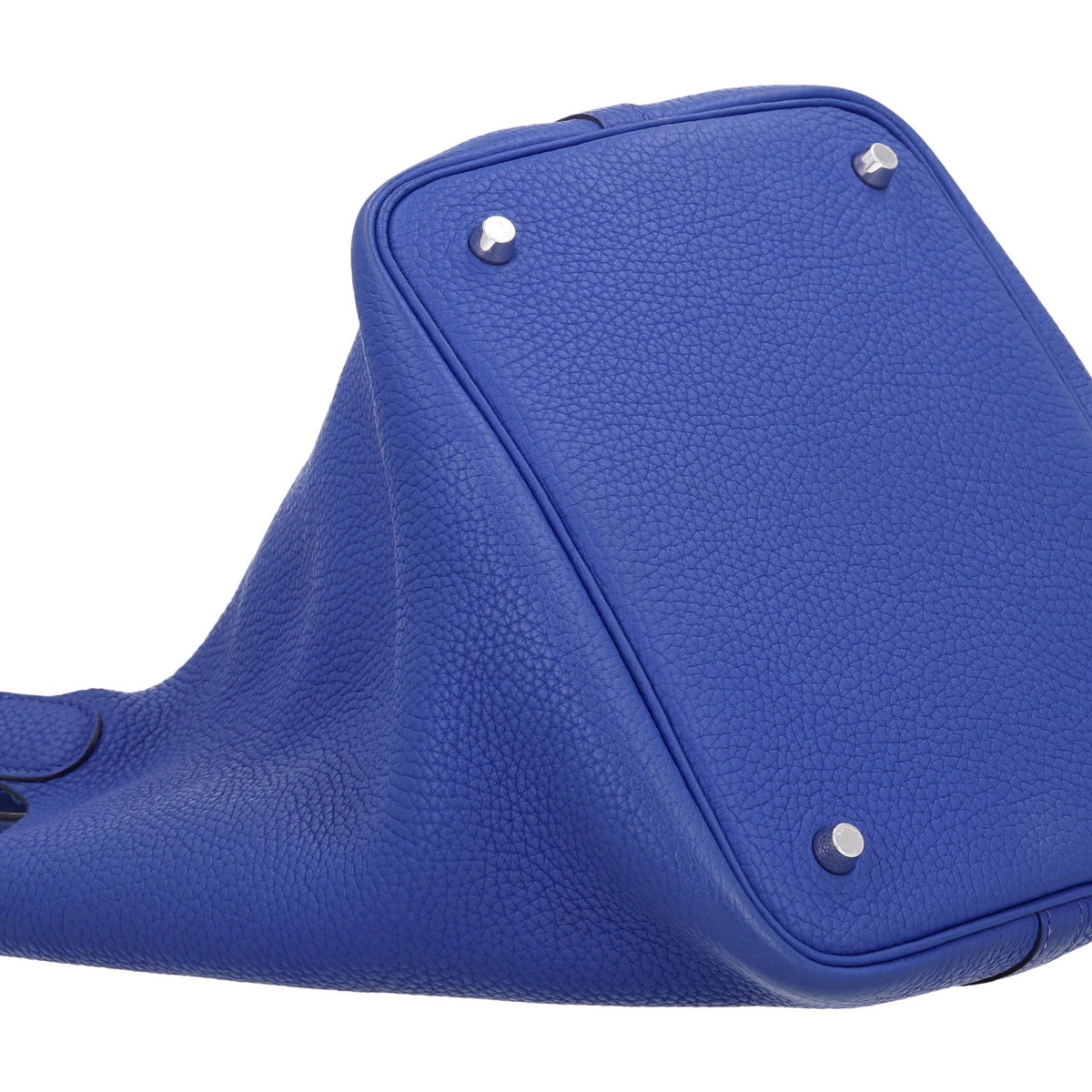 Hermes Taurillon Clemence Picotin Lock 22 MM Bleu Electrique 9 of 10