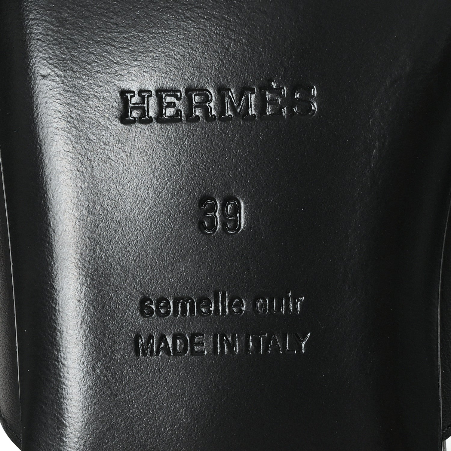 Hermes Calfskin Womens Mage Sandals 39 Black 7 of 9