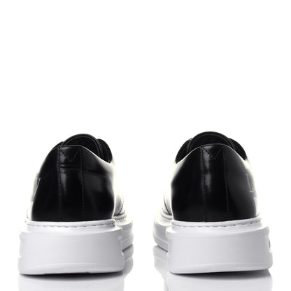 Louis Vuitton Glazed Calfskin Mens Beverly Hills Sneakers 5.5 Black 5 of 11