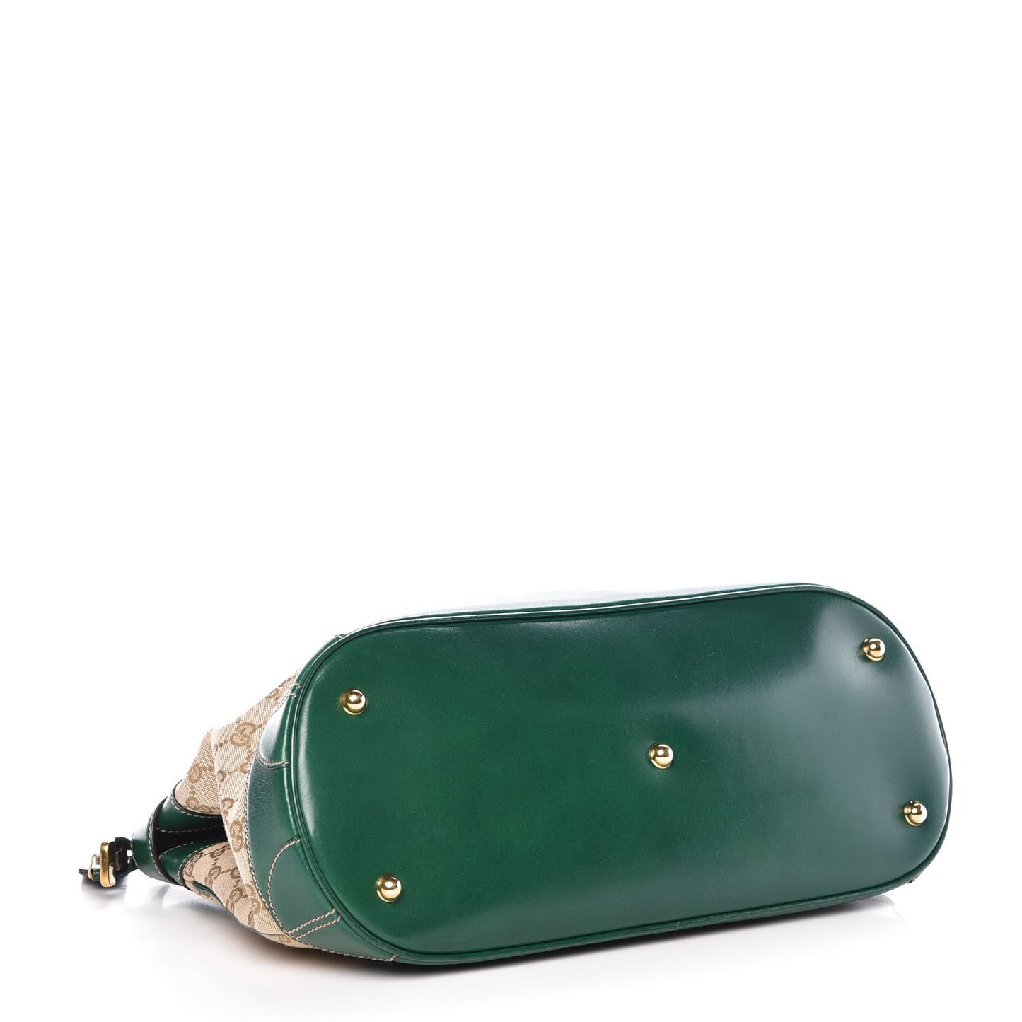 Monogram Crocodile Web Secret Top Handle Satchel Green