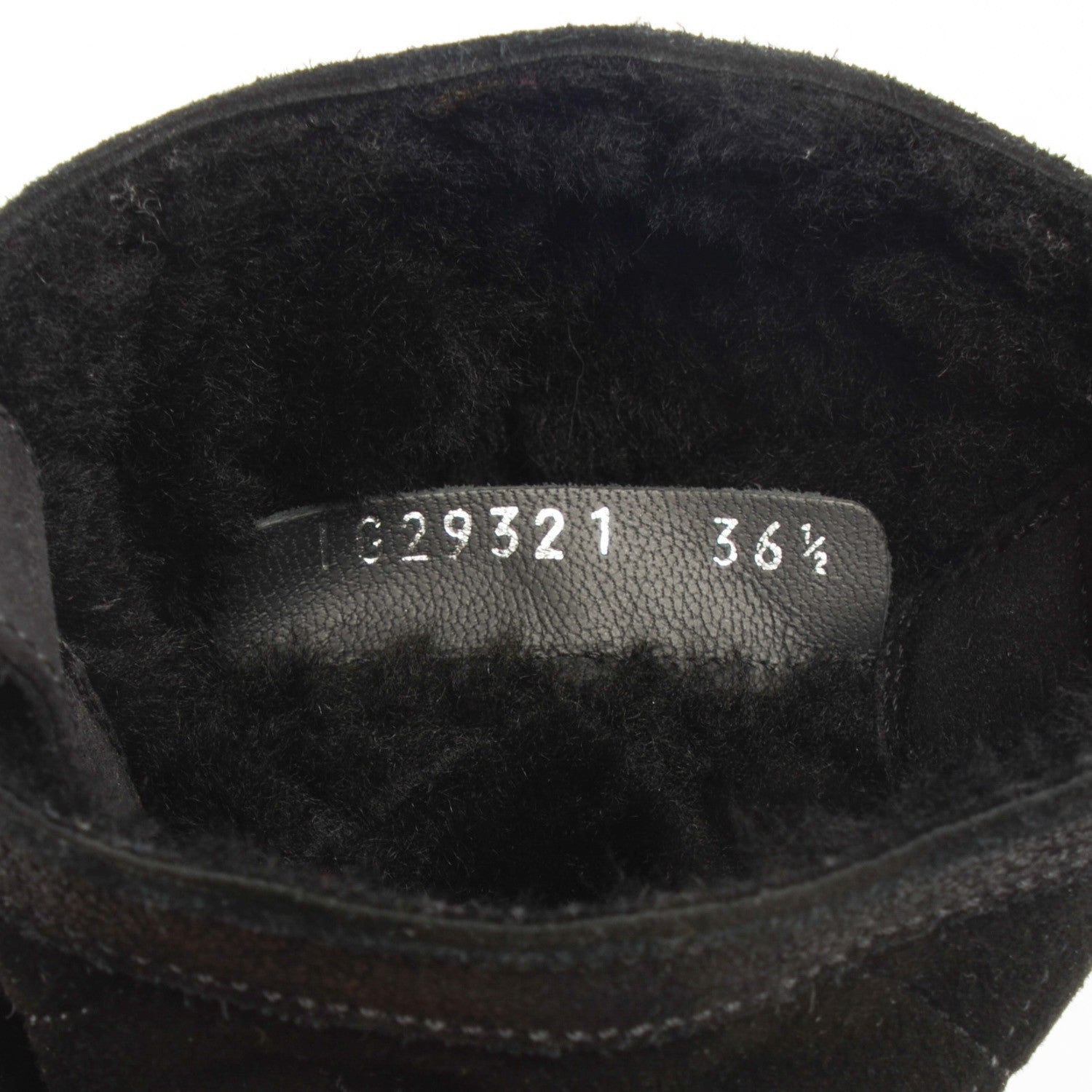 Chanel Suede Quilted High Boots 36.5 Black 8 of 8