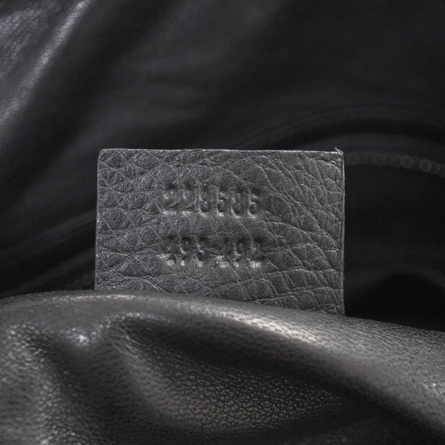 Gucci Leather Icon Bit Large Boston Black 7 of 8