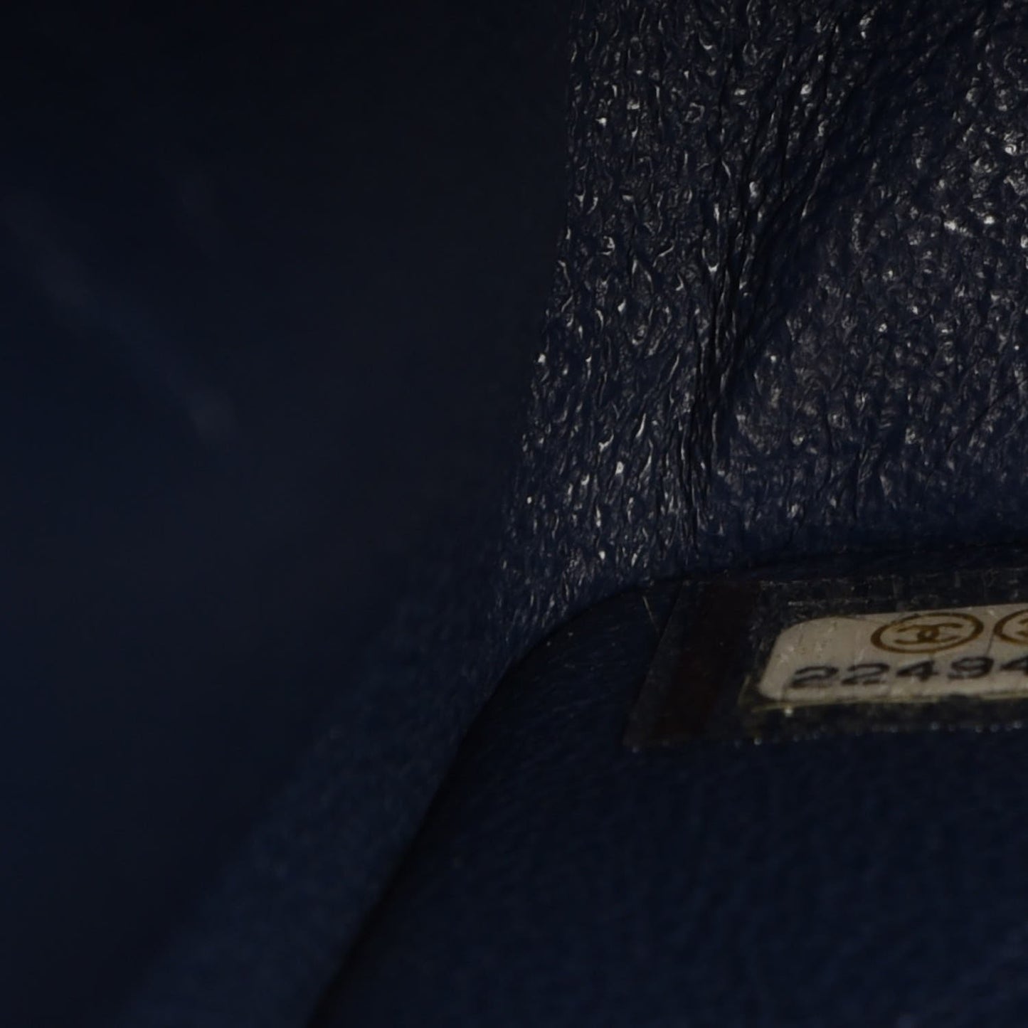 Lambskin Quilted Mini Square Flap Navy