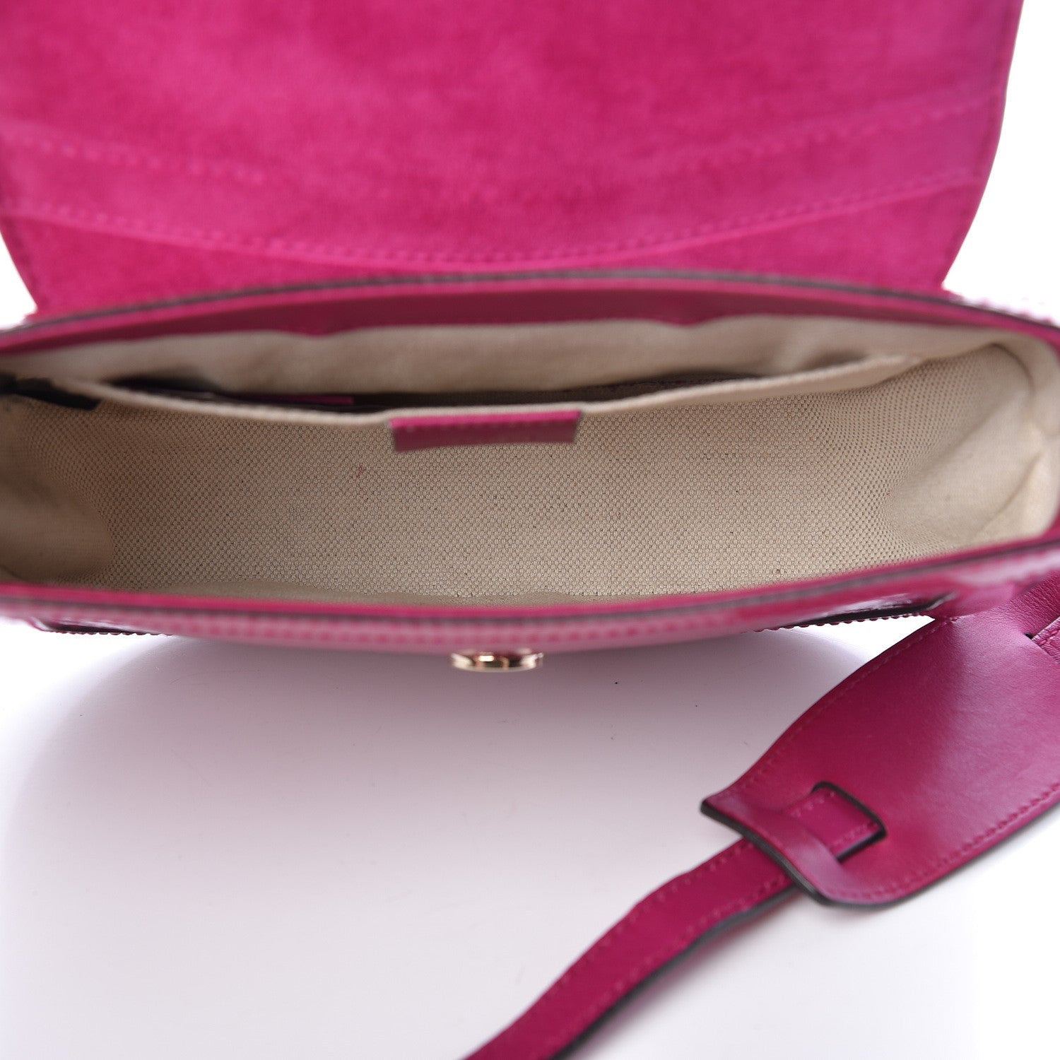 Gucci Patent Microguccissima Small Nice Messenger Bag Bright Bouganville 5 of 19