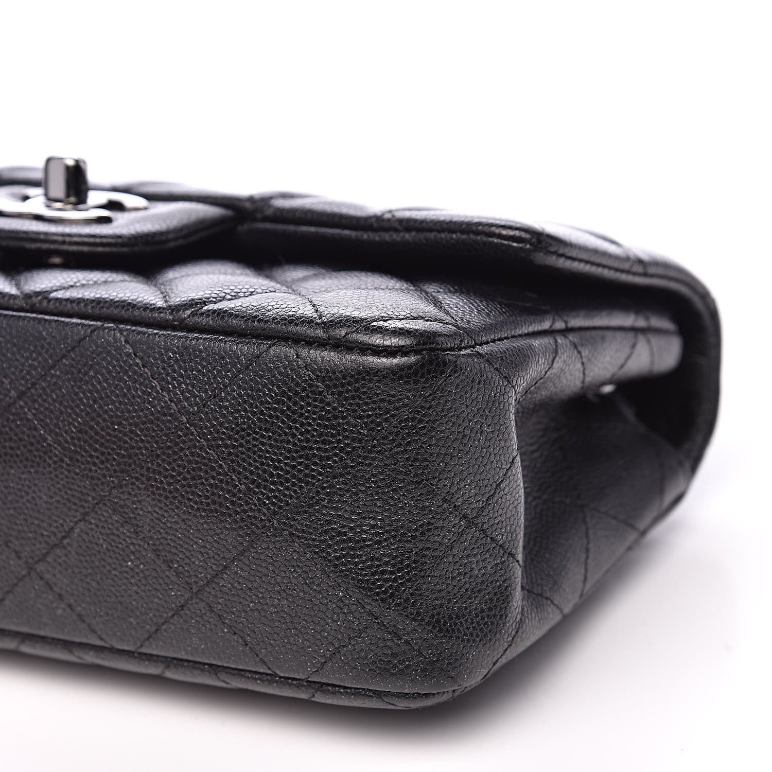 Chanel Iridescent Caviar Quilted Mini Rectangular Flap Black 10 of 14