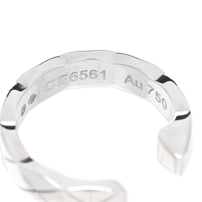 Chanel 18K Beige White Gold Diamond Coco Crush Ear Cuff Earrings 5 of 5