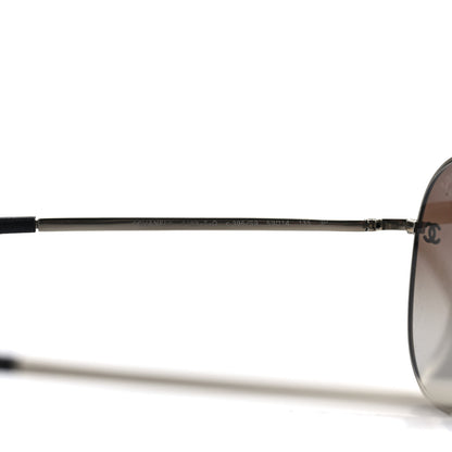 Chanel Metal Polarized Aviator CC Sunglasses 4189-T-Q Brown 6 of 8