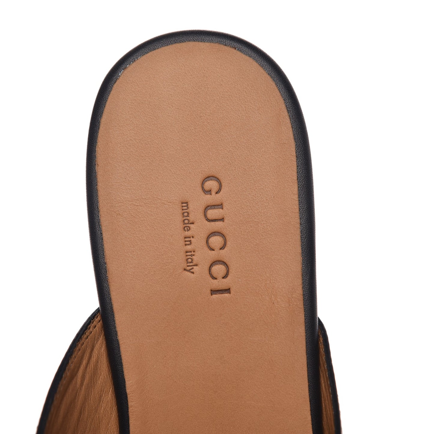 Calfskin Womens Princetown Slippers 37.5 Black