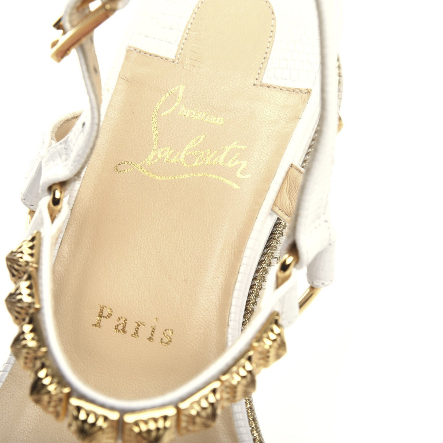Calfskin Zarli Pyraclou 60 Platform Sandals 39 White
