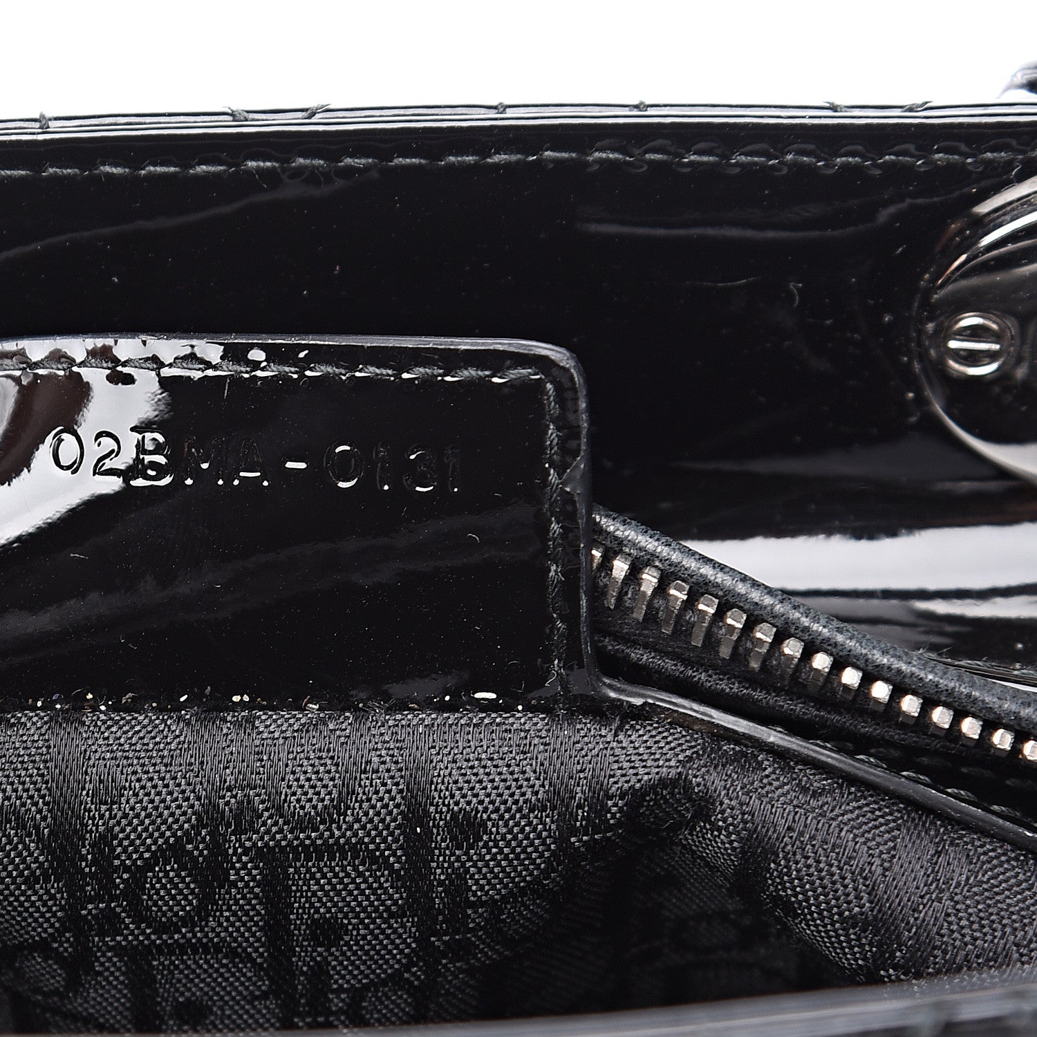 Christian Dior Patent Cannage Medium Lady Dior Black 6 of 8
