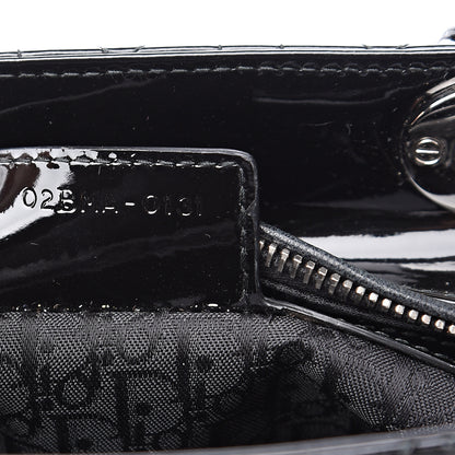 Christian Dior Patent Cannage Medium Lady Dior Black 6 of 8