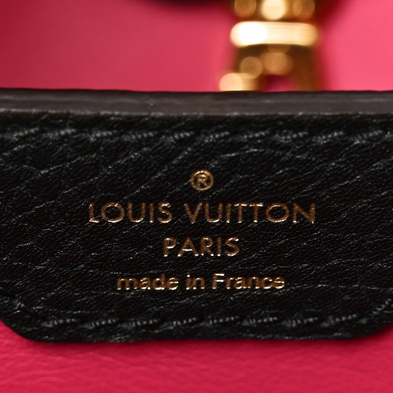 Louis Vuitton Taurillon Capucines PM Black 6 of 9