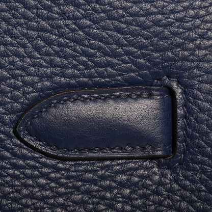 Hermes Taurillon Clemence Birkin 35 Bleu de Prusse 8 of 23