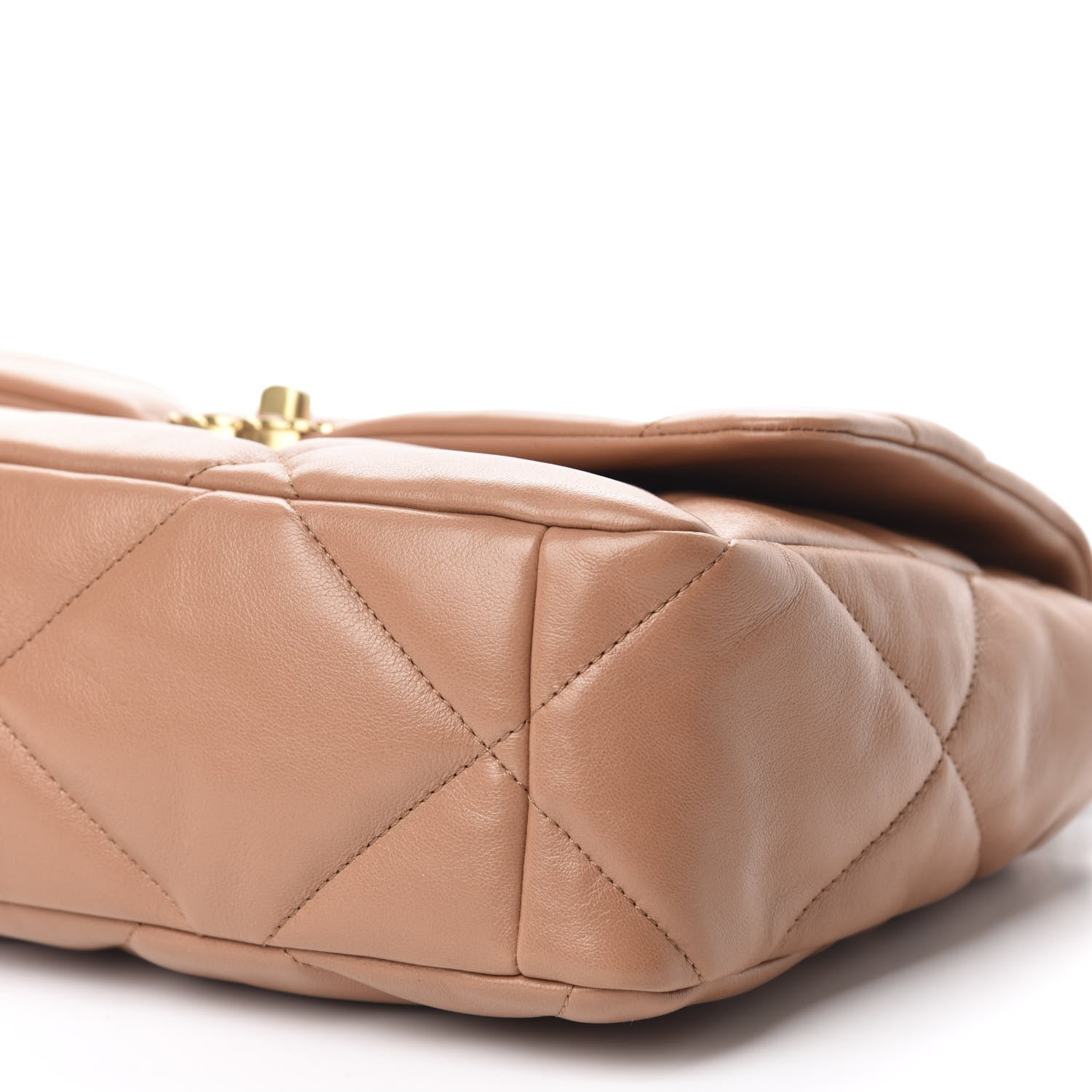 Chanel Lambskin Quilted Large 19 Flap Brown 7 of 10