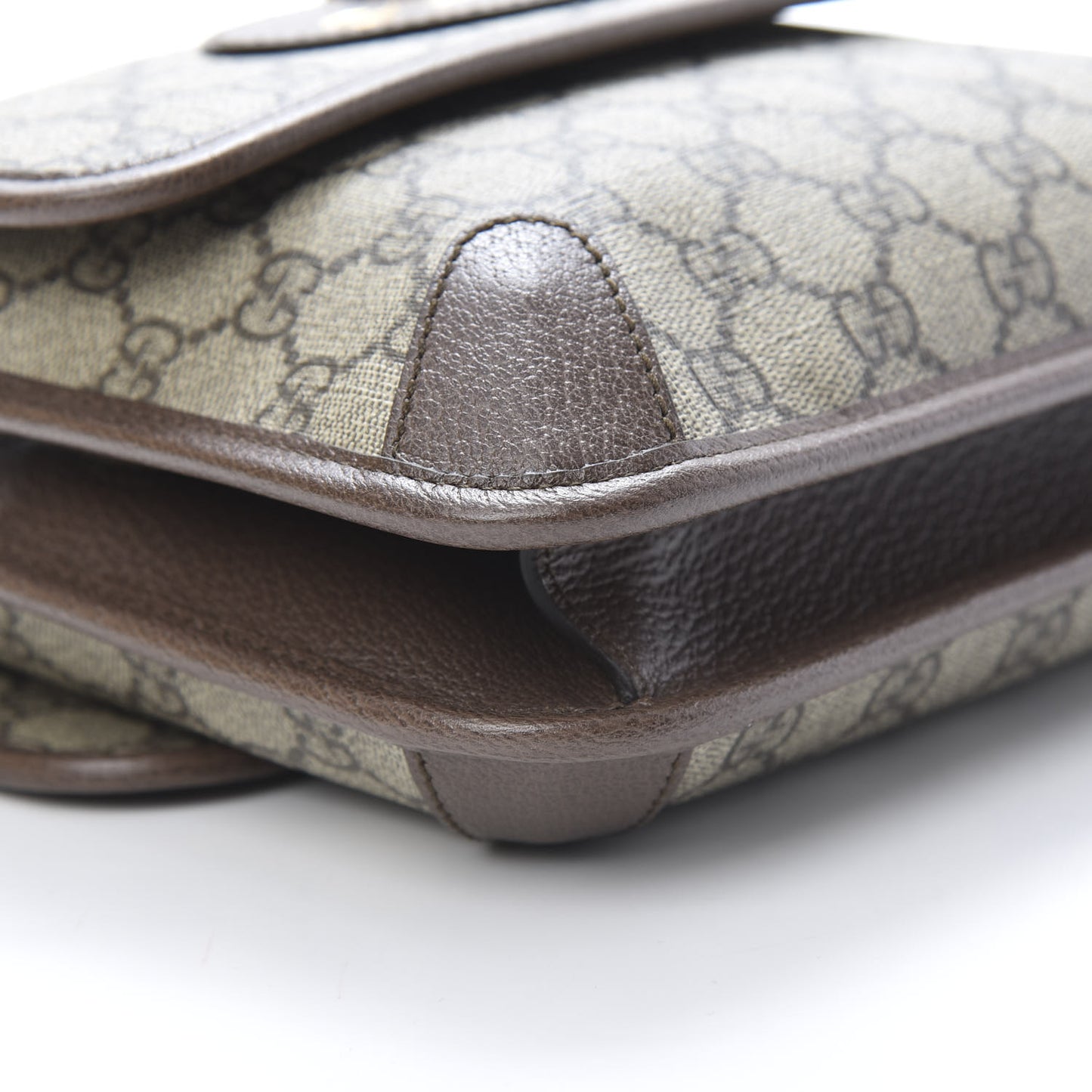 GG Supreme Monogram Web Small Neo Vintage Double Flap Messenger Bag Beige New Acero
