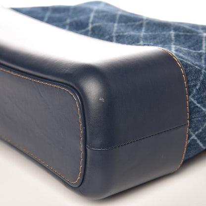 Chanel Denim Calfskin Medium Gabrielle Hobo Blue 10 of 10