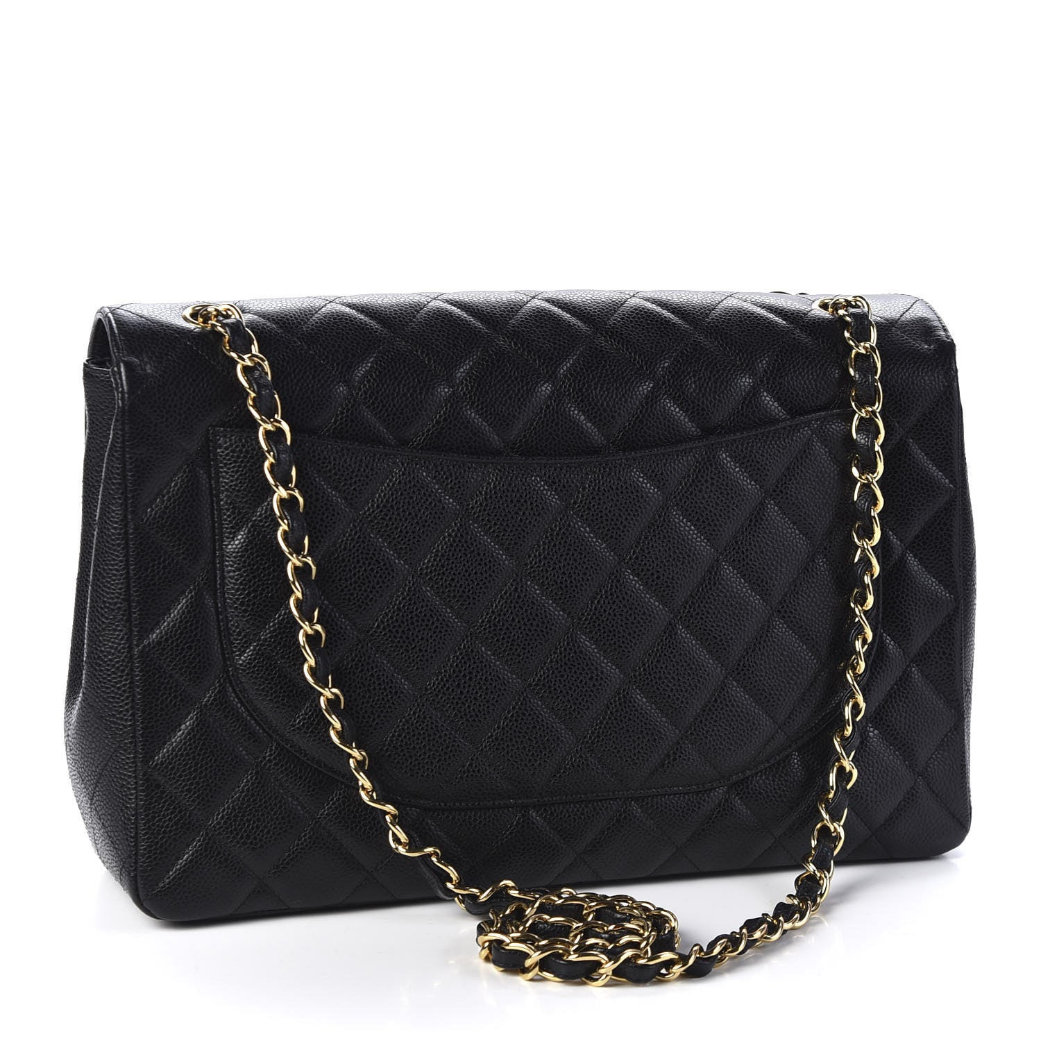 Chanel Caviar Quilted Maxi Single Flap Black 2 of 12