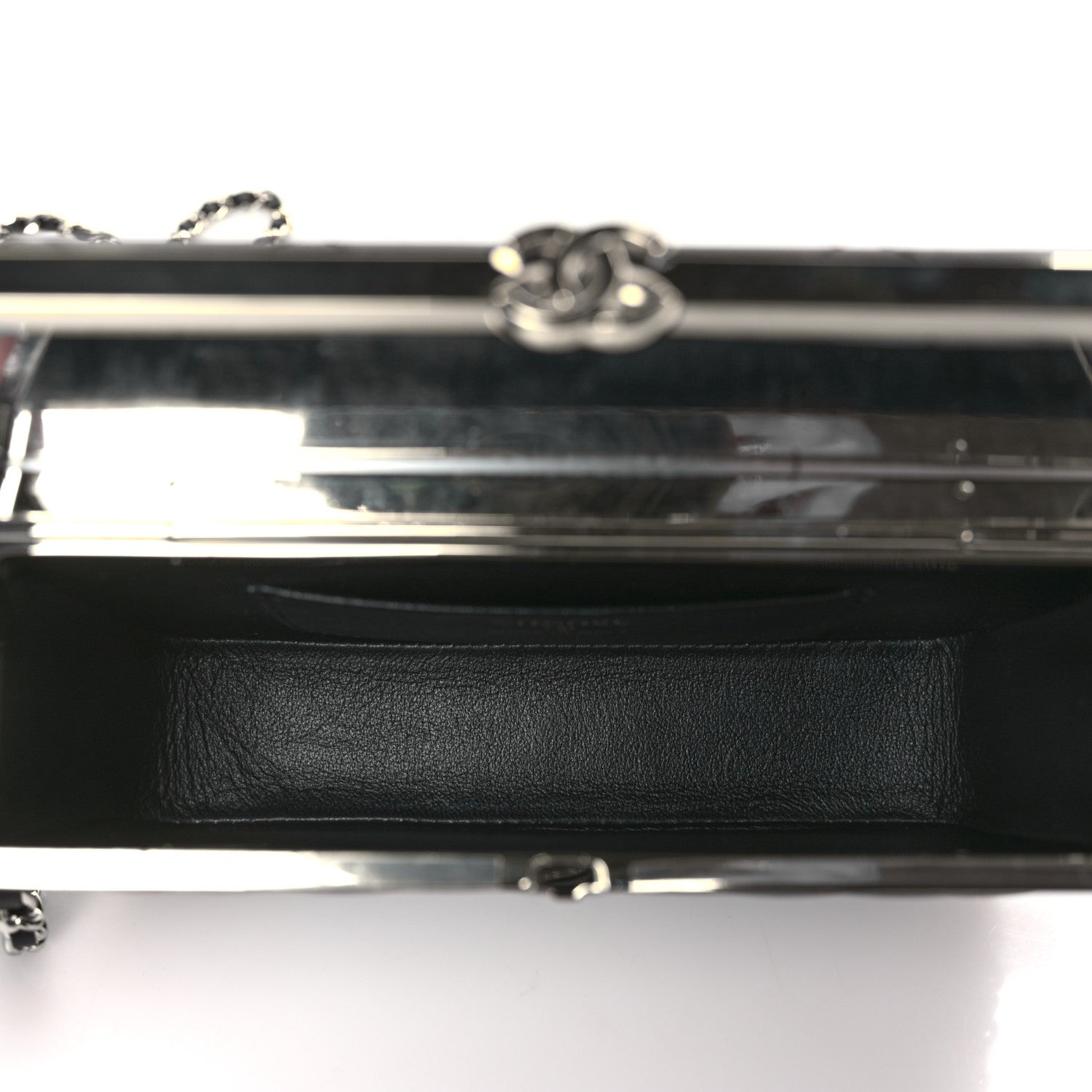 Chanel Lambskin Quilted CC Vanity With Chain Black 5 of 7