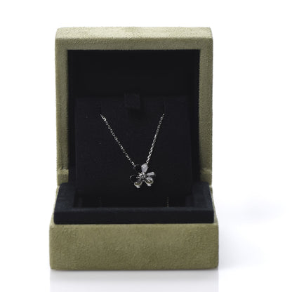 Van Cleef & Arpels 18K White Gold Diamond Mini Frivole Pendant Necklace 7 of 7