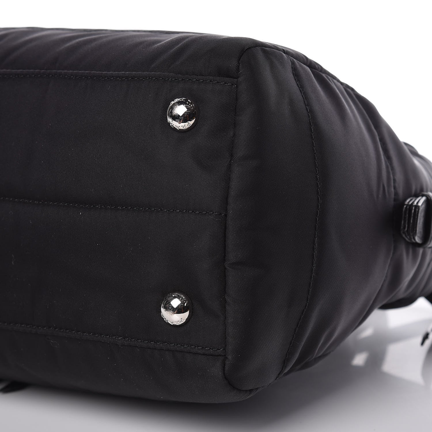 Prada Nylon Tessuto Quilted Bowler Black 10 of 10