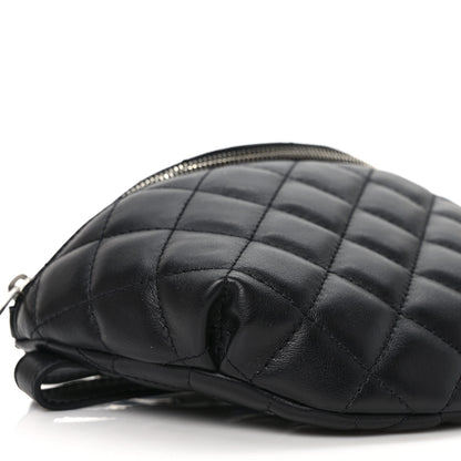 Chanel Calfskin Quilted Waist Belt Bag Black 8 of 10