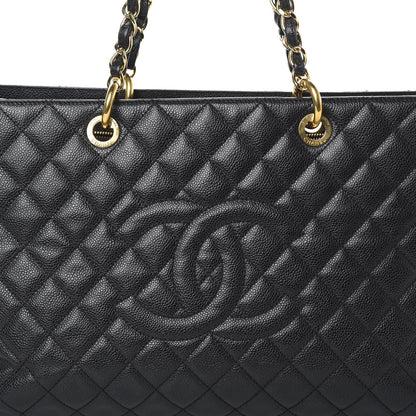 Chanel Caviar Quilted XL Grand Shopping Tote GST Black 8 of 14