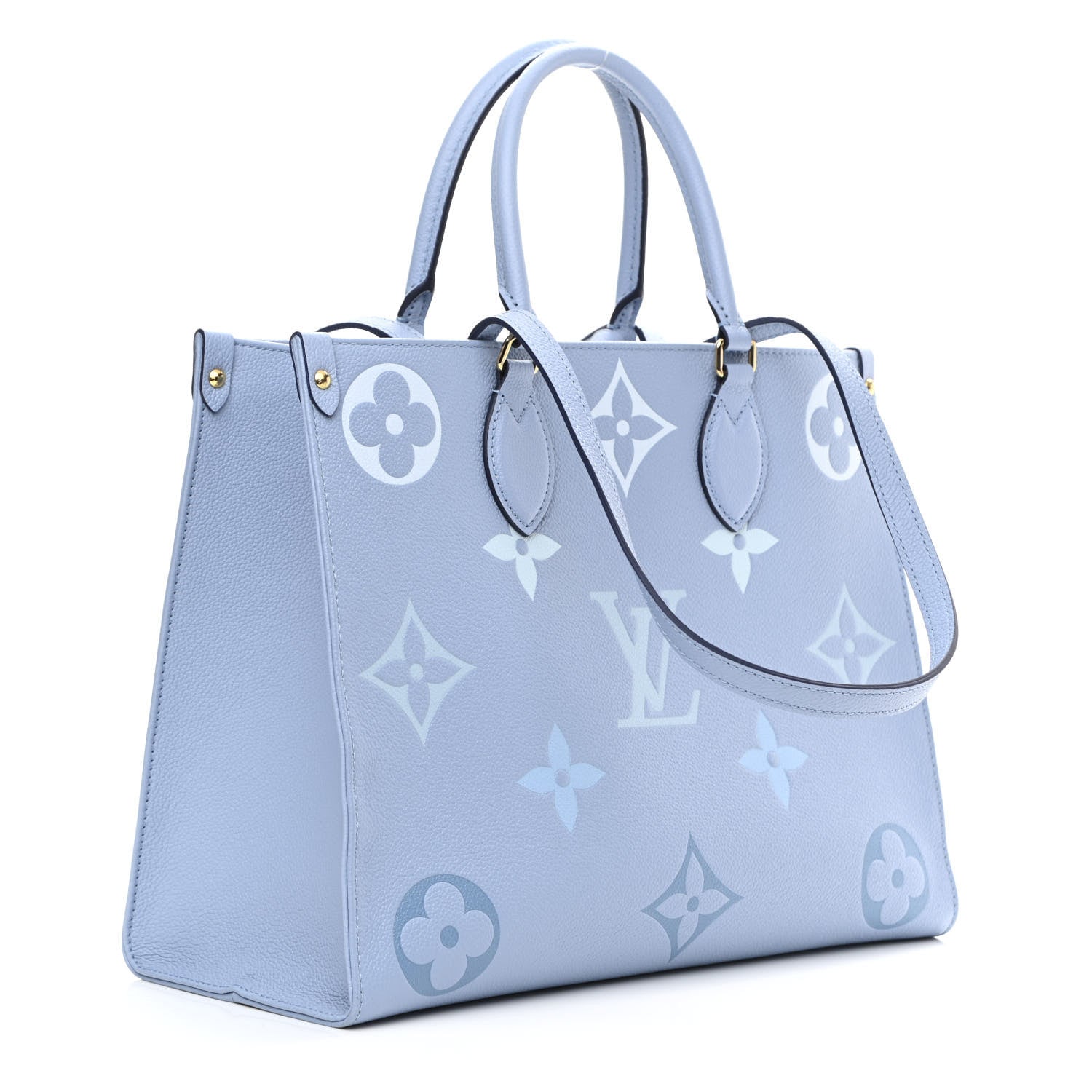 Louis Vuitton Empreinte Monogram Giant By The Pool Onthego MM Summer Blue 3 of 10