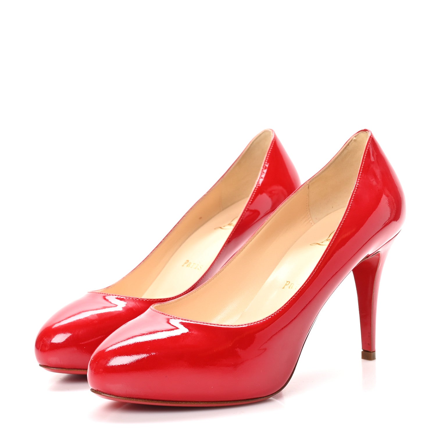 Christian Louboutin Patent Declic 90 Pumps 37 Loubi 3 of 8