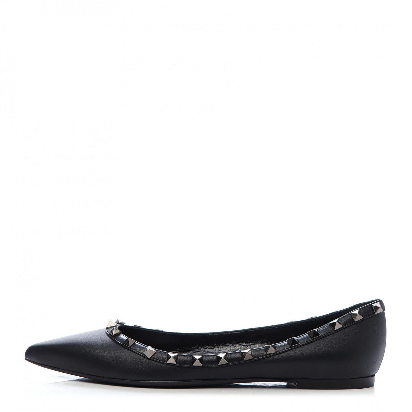 Nappa Rockstud Ballerina Flats 39 Black