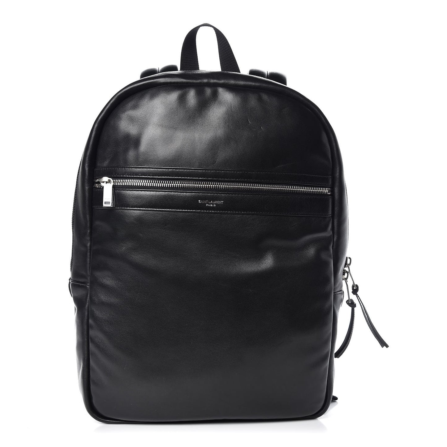 Lambskin Canvas City Laptop Backpack Black