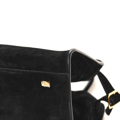 The Row Suede Soft Margaux 10 Bag Black 11 of 11