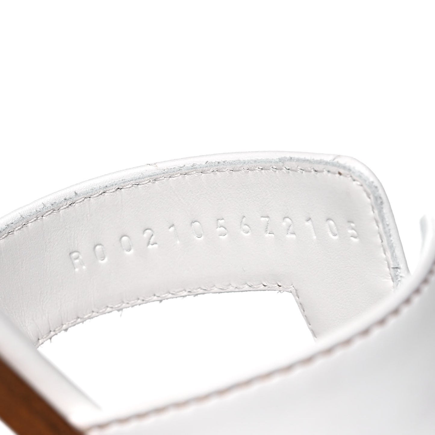 Box Calfskin Oran Sandals 37.5 White