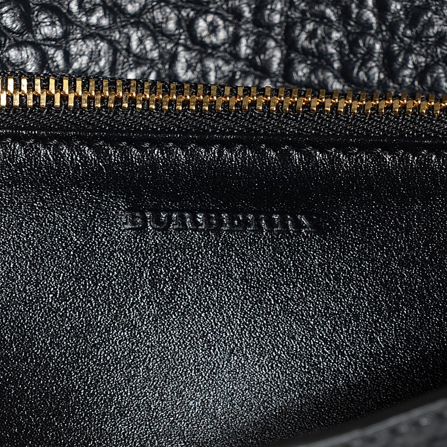 Pebbled Leather Madison Clutch Black
