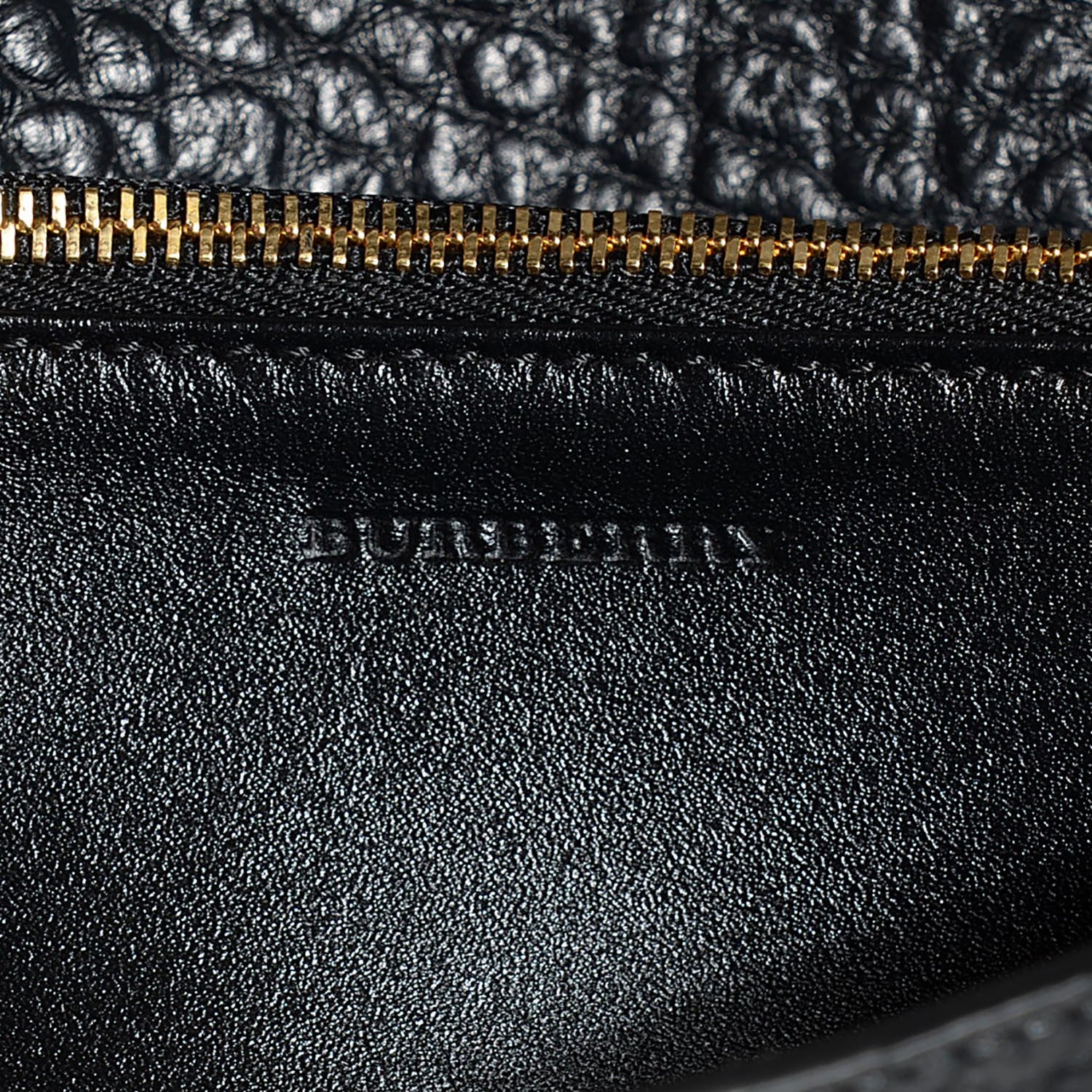 Burberry Pebbled Leather Madison Clutch Black 6 of 8