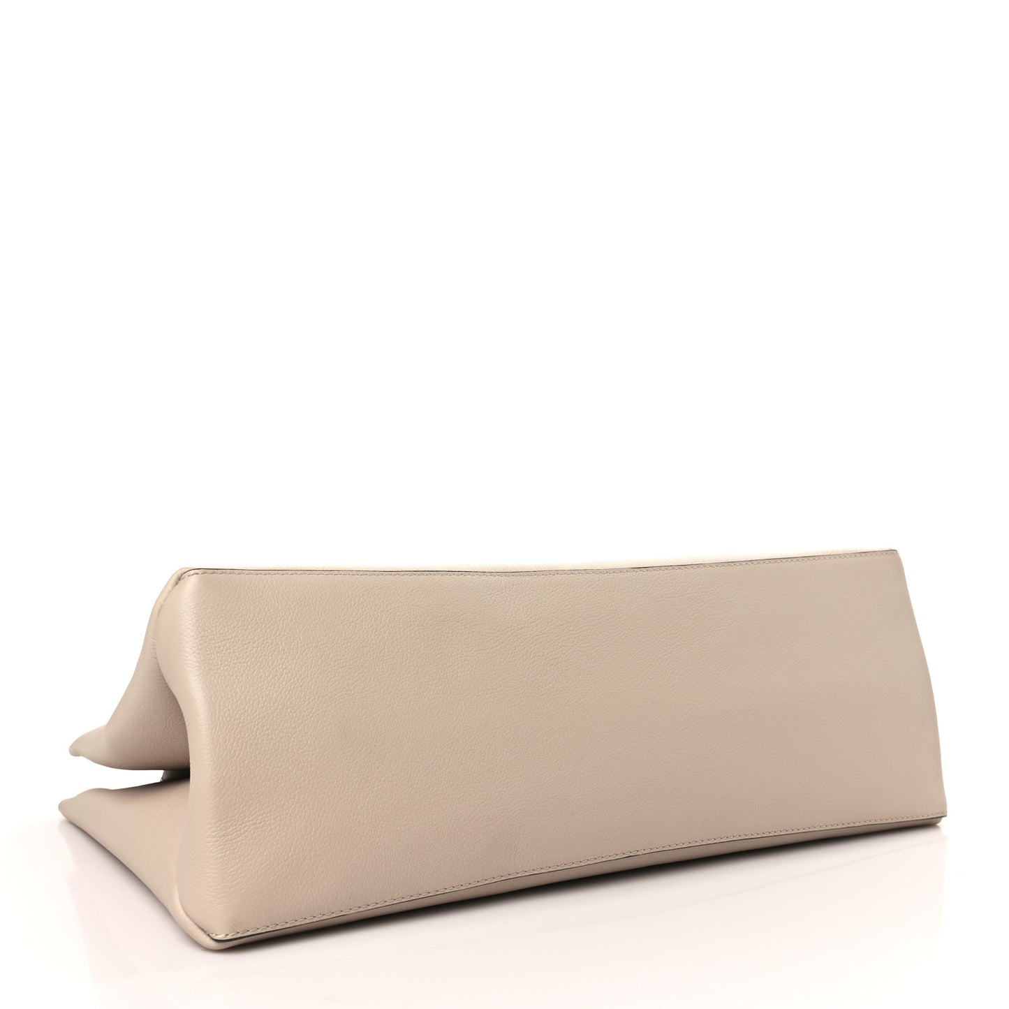 Grained Calfskin Lockme Shopper Greige