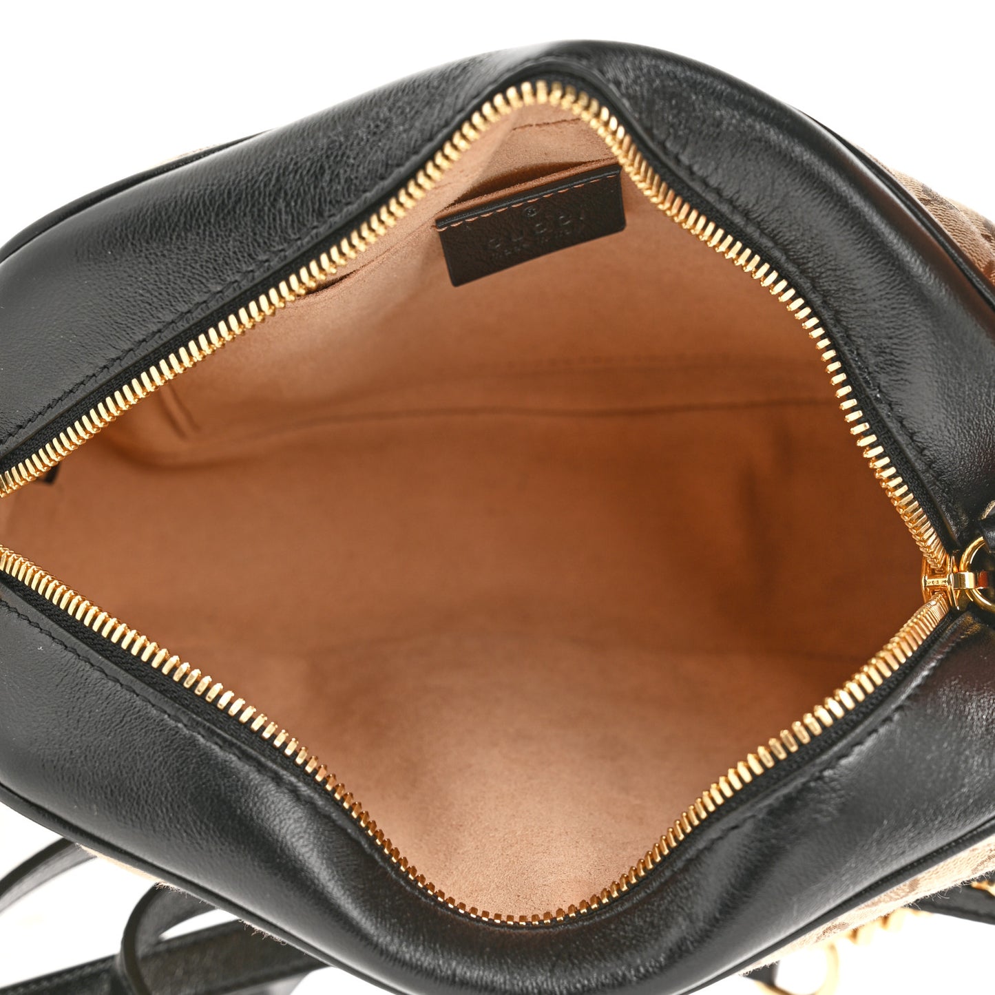 Monogram Matelasse Diagonal Small GG Marmont Chain Shoulder Bag Beige Black