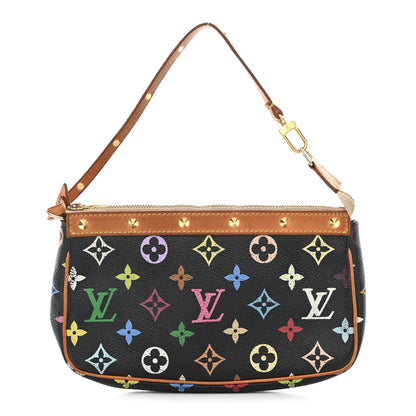 Louis Vuitton Monogram Multicolor Pochette Accessories Black 1 of 13